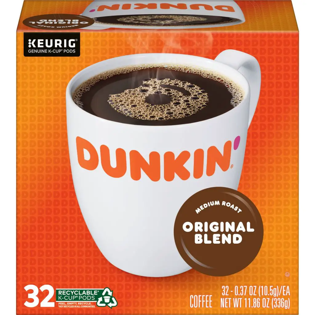 Dunkin Original Blend Medium Roast Ground Coffee, 12 Ounces