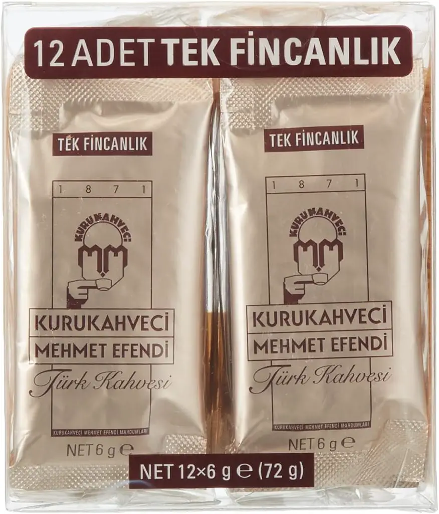 Kurukahveci Mehmet Efendi Turkish Ground Coffee Single Sachets
