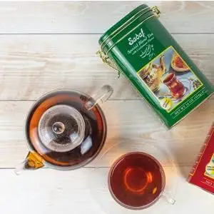 Sadaf Cardamom Tea Loose Leaf Tin 16 oz - Special Blend Cardamom Ceylon Black Tea - Product harvested in Sri Lanka