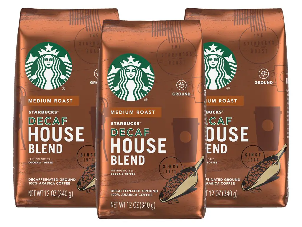 Starbucks Decaf Ground Coffee, Caffè Verona, Dark Roast Decaffeinated Ground 100% Arabica Coffee, Notes of Dark Cocoa  Caramelized Sugar, 12-Ounce Bag (Pack of 2)